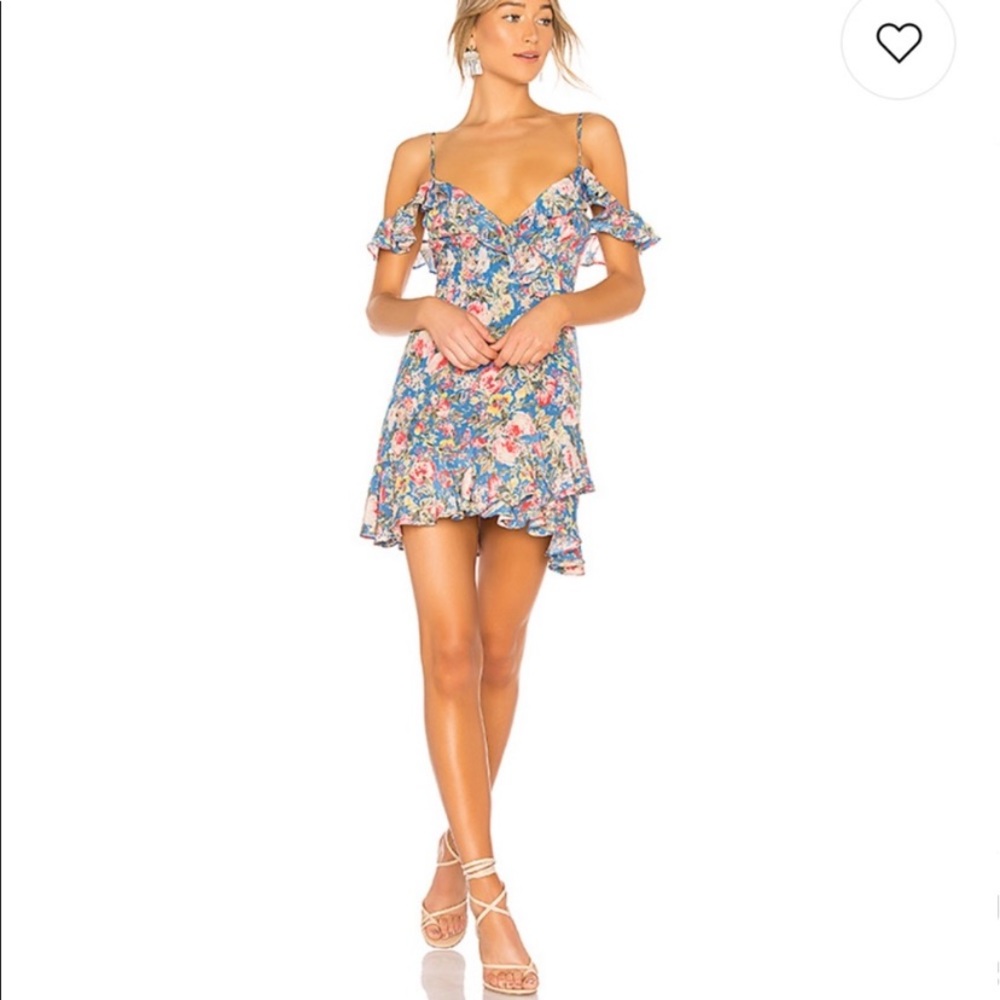 MAJORELLE Revolve Salsa Dress in Blue Multi M